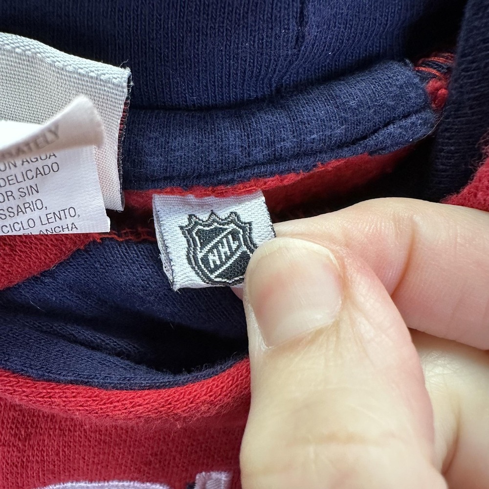 Montreal Canadiens Hoodie Boys 8 Red NHL Hockey Reebok Fleece Logo Sweatshirt - Picture 12 of 13